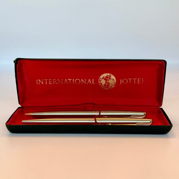 Vintage Parker Made in USA 1964 International Jotter Pen and Pencil Set